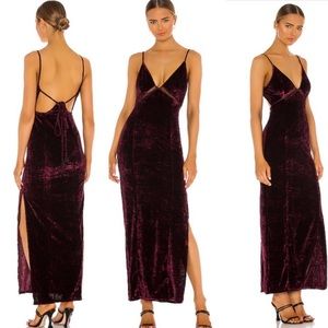 FREE PEOPLE x REVOLVE crushed velvet maxi dress